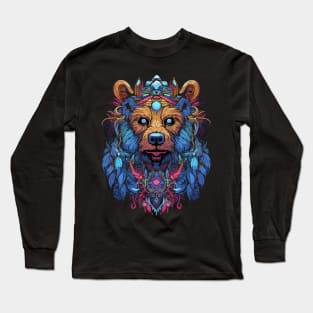 DMT Art Psychedelic Bear Long Sleeve T-Shirt